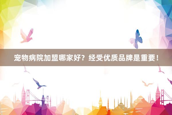 宠物病院加盟哪家好？经受优质品牌是重要！